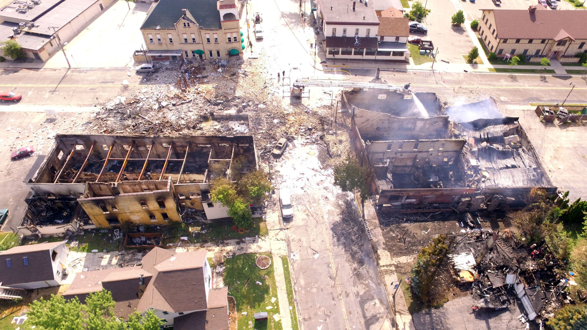 Sun Prairie blast site aerial